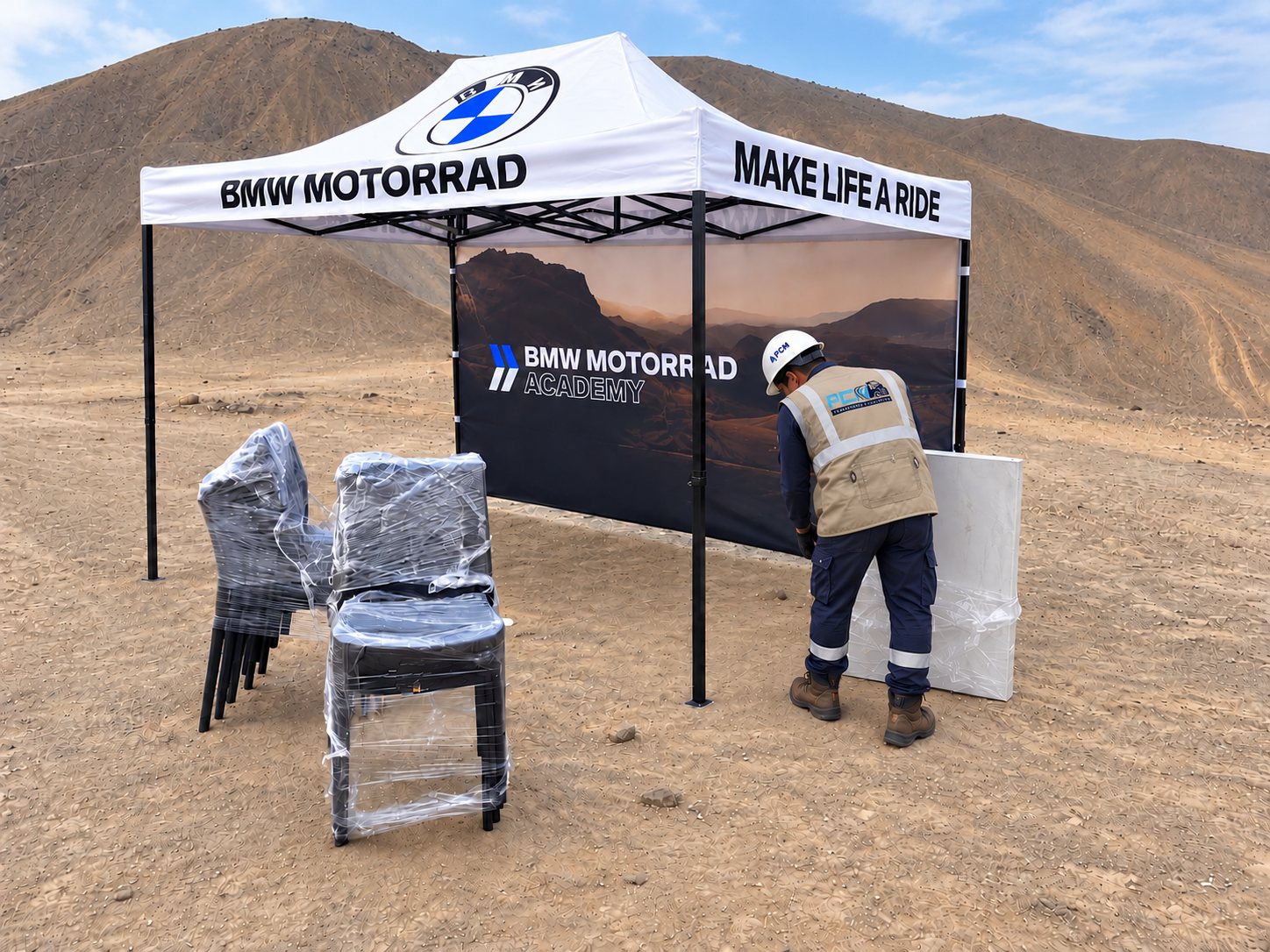 Montaje de evento BMW Motorrad